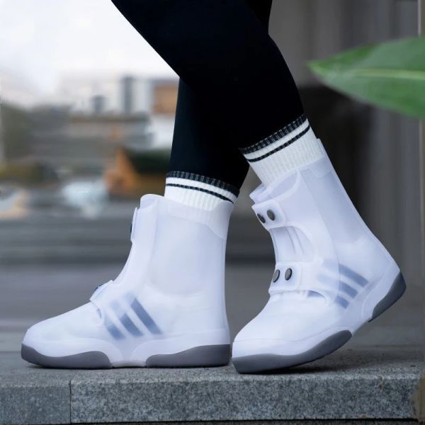 Kapak Dayanıklı TPE Ayakkabı UNISEX Su Geçirmez Outalar Rainshoes Yeniden Kullanılabilir Portatif Batılabilir Yıkanabilir Anti Boot Ayakkabı Kapakları Galoshes