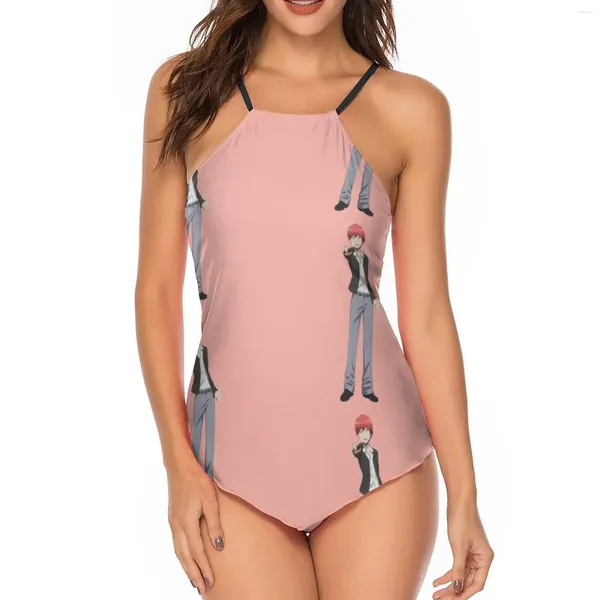 Roupa de banho feminina assassinato sala de aula tankini maiô bondage adolescente moda bonito verão 2 peça maiô