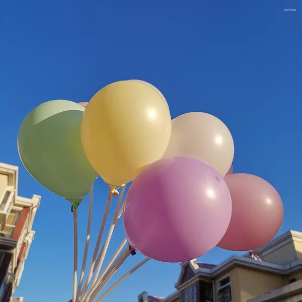 Party-Dekoration, 50/100 Stück, 25,4 cm, Macaron-Luftballons, Großhandel, alles Gute zum Geburtstag, Hochzeit, Verlobung, Feiertagsdekoration, kleiner Ballon