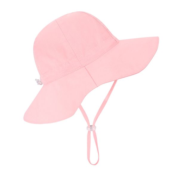 Белая детская шляпа для солнца малыша для девочки пляжная шляпа регулируем