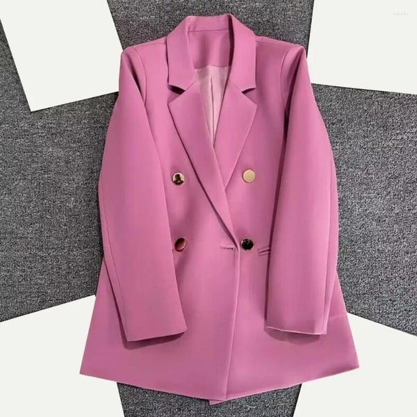 Ternos femininos primavera outono feminino blazers elegante coreano casual sólido terno jaqueta moda feminina casacos senhora do escritório roupas outerwear