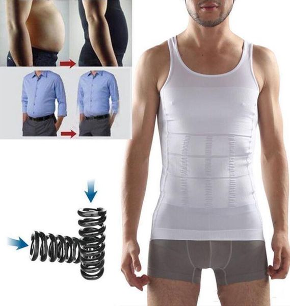 Camicia da uomo con corsetto slim lift dimagrante pancia body shaper pancia grassa cintura per il corpo design invisibile gilet intimo6673486