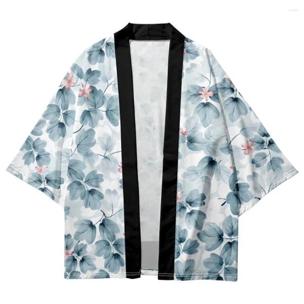 Indumenti da notte da uomo Accappatoio giapponese Kimono Taoista Uomo Casual Cardigan Camicie Rayon Estate Donna Abito Cappotto da casa Stile vintage Yukata Abbigliamento