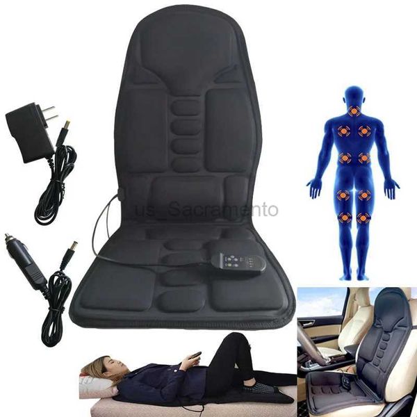 Massierendes Nackenkissen, Massagestuhl, Nackenmassagegerät, Rücken, elektrischer Autositz, Vibrator, Nackenmassagegerät, Kissen, Wärmekissen für Beine, Taille, Körper, Massageador 240323