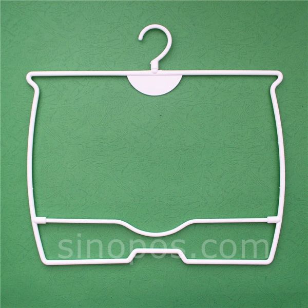 Racks de troncos de natação cabide de exibição calças de natação quadro maiô boxer shorts rack de plástico gancho giratório roupas 3d forma titular