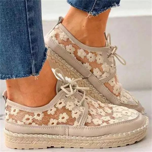 Mocas de sapatos únicos versão feminina da moda líquido de superfície respirável redonda cabeça plana pequena margarida feminina single shoes atacado