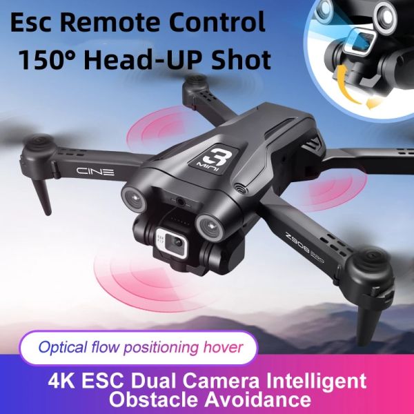 Steuerung Z908 Pro Drohne 4K HD Professionelle ESC Dual Camera Optical Flow Lokalisierung 2.4g WiFi Hindernisvermeidung Quadcopter 2022 Neues Spielzeug