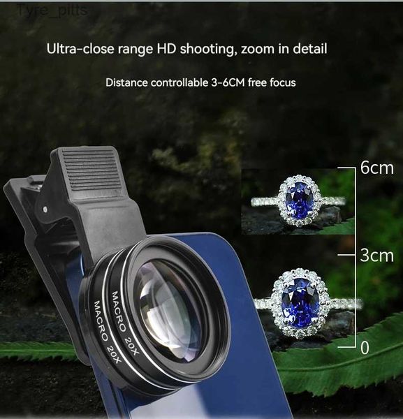 Filtreler Yürüyüş yolu mobil makro lens 4k 20x/40x 37mm kapalı devre fotoğrafçılığı profesyonel yüksek tanımlı akıllı telefon macro lensl2403