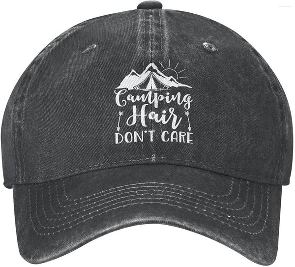Cappellini da campeggio per capelli, non importa, berretto da baseball, per uomo e donna, regolabile, vintage, unisex, da camionista