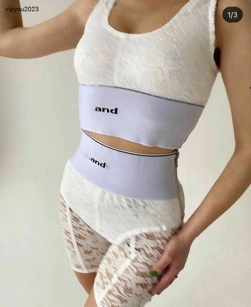 Tracksuit Designer Weomen Marca Womens Vest Primavera Top Moda Lace Logo Senhoras Yoga 2 Peça Set Girl Lace Shorts Tamanho Asiático S-XL Mar 23 Basculador