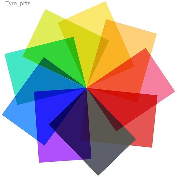 Фильтры 9 шт. светогелевый фильтр для кино-видео фотосцены (многоцветный) Цветокоррекция Накладная пленка светогелевый фильтрL2403