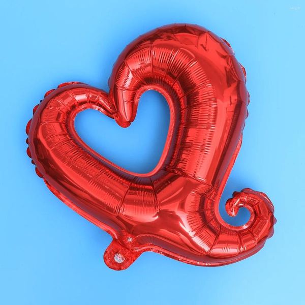 Decorazione per feste 4 palloncini a forma di cuore in foil da 18 pollici / 49 cm, decorazione creativa per matrimoni di compleanno primaverili