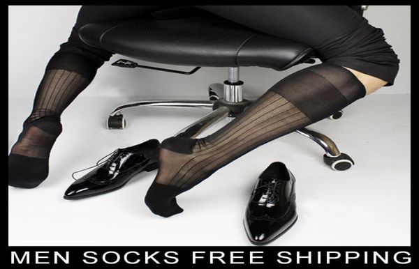 Men039s прозрачные формальные шелковые носки, прозрачные сексуальные носки для геев, фетиш-платье, костюм, носки, настоящие фотографии 3528416