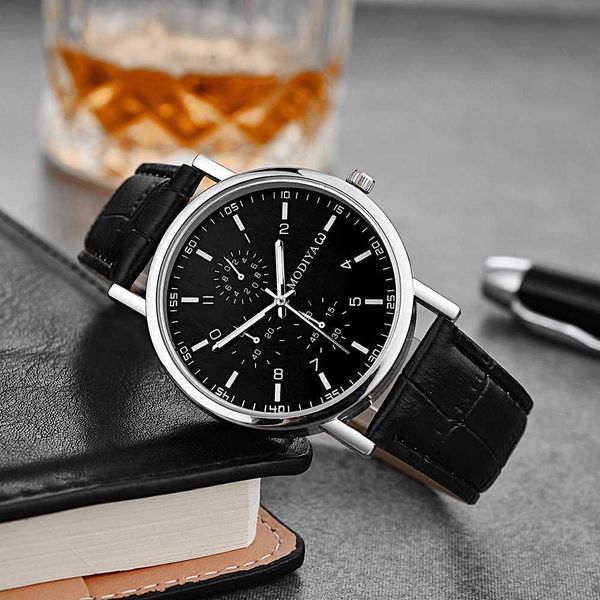 Modiya прямые дешевые часы простые кварцевые мужские часы с ремнем подарочные часы мужские