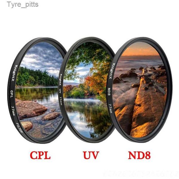 Фильтры KnightX CPL поляризатор ND UV 49 52 мм 55 мм 58 мм 67 мм фильтр для объектива камеры подходит для Canon EOS Sy Nikon 400d dslr d5100 700d d5300 1300dL2403