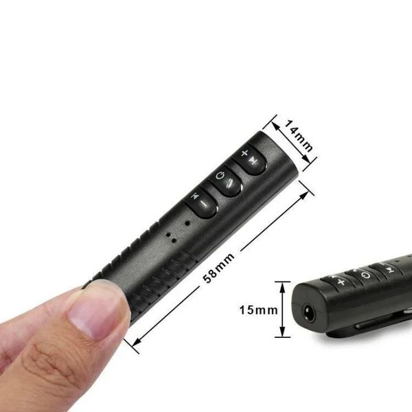 2024 3,5 мм Aux Bluetooth -адаптер Bluetooth 5.0 Аудио -передатчик для автомобильных наушников музыкальный приемник автомобильный комплект беспроводной ключ