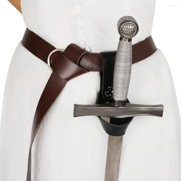 Cinture Cinghia per tenere la lama Supporto per fodero per cavaliere medievale con anello per fodero vichingo Pirata per spettacoli di scena cosplay
