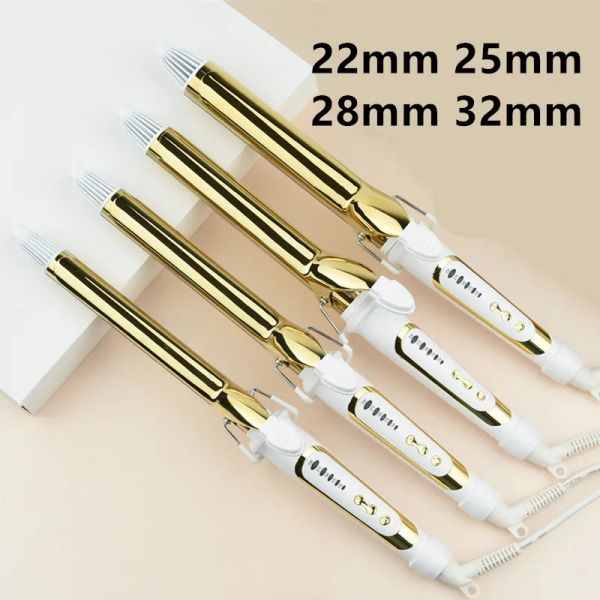 Glätseln Professional Gold 5 Gear LCD Display Haartuelle Elektrische Keramik Curling Iron Roller Locken Zauberstab Waver Haarstyling -Werkzeuge 2#