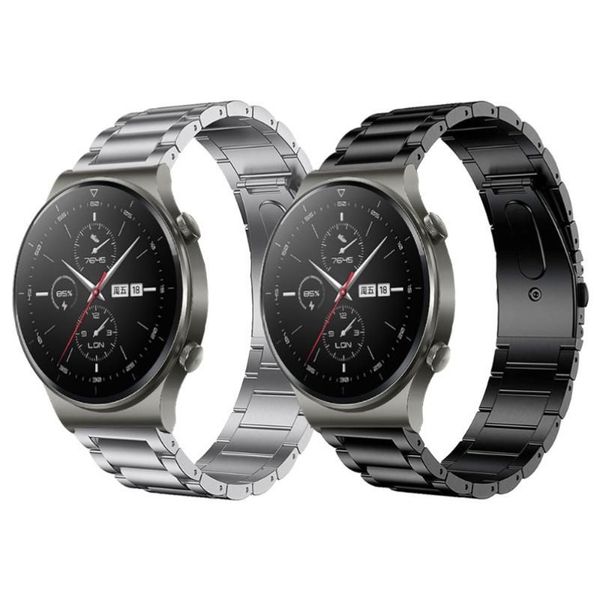 Cinturini per orologi Cinturino in titanio per Huawei GT 2 Pro Band 2e GT2 46mm Bracciale con chiusura in acciaio inossidabile in metallo magico245x