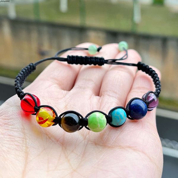 Nova pulseira de bola tecida colorida para homens e mulheres ajustável best-seller Xogc