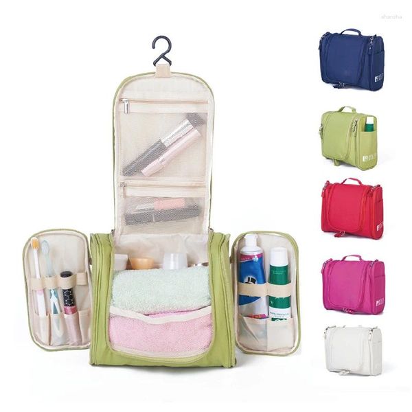 Borse portaoggetti Borsa per cosmetici da donna Kit da toilette impermeabile da viaggio Organizer per trucco multicolore Custodia per lavaggio Piccoli strumenti per il trucco di grandi dimensioni