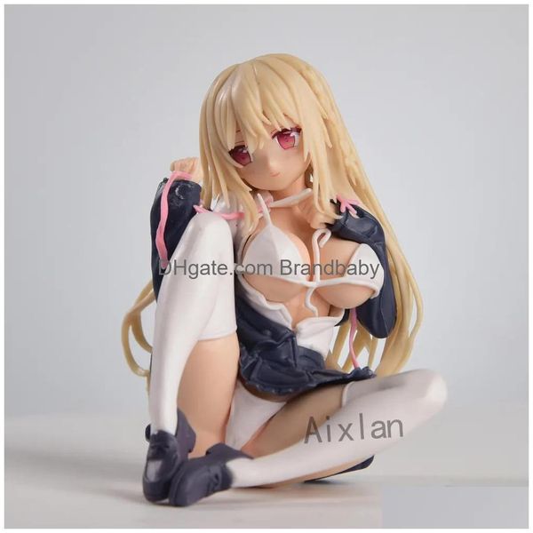 Brinquedos de dedo 11cm rosa charme twinbox maeda shiori daiki kase shagami jk-san gril pvc figura de ação modelo coleção boneca entrega entrega dhmr0