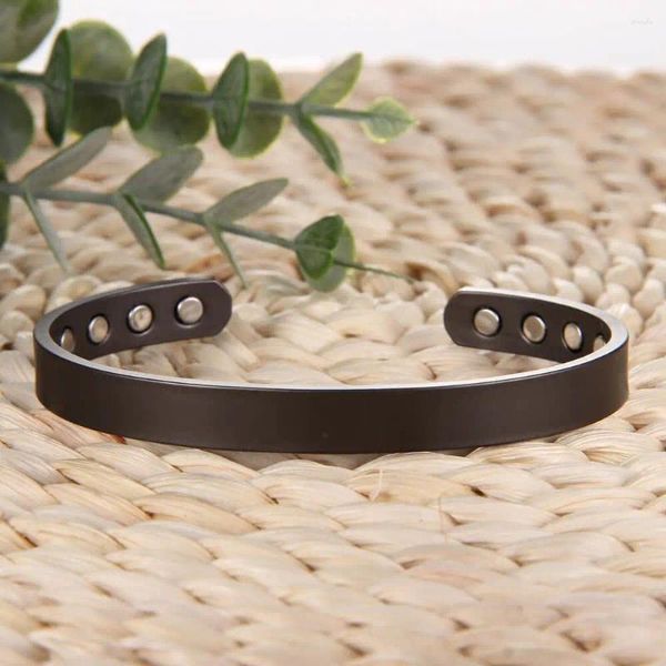 Bracciale magnetico artrite bracciale artrite bracciale elegante unisex puro unisex 3500 gauss magneti regalo regolabile