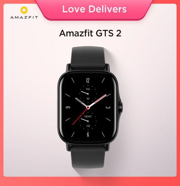 Neue Original Amazfit GTS 2 Smartwatch 5ATM Wasserdicht AMOLED Display Lange Batterie Lebensdauer Smart Uhr Für Android IOS Telefon1390613