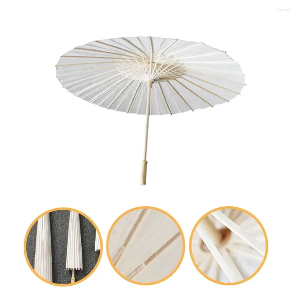 Regenschirme, Öl-Papier-Regenschirm, DIY-Malerei, Dekor, chinesischer Stil, Sonnenschirm, Holz, Graffiti, Damen