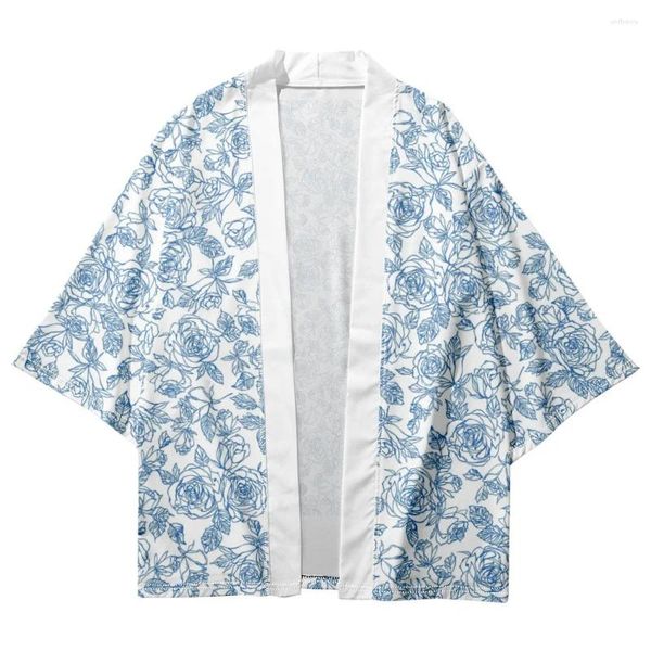 Homens sleepwear estilo vintage quimono robe taoist verão casual roupão rayon cardigan camisas loungewear japonês mulheres casa casaco jaqueta