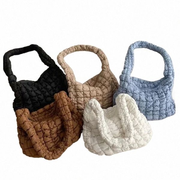 Borse da sera Borsa a tracolla trapuntata Fi per le donne Designer Pieghettato Cloud Versatile Borsa a tracolla leggera di grande capacità Trend Q3pI #