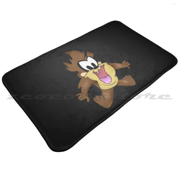 Tappeti Baby Tasmanian Devil Tappetino morbido Porta Antiscivolo Assorbimento dell'acqua Tappeto Tazmanian Zoo Culture Logo Wild And Crazy Cartoon