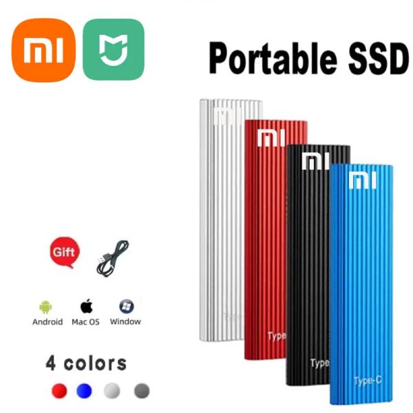 Scatole Xiaomi Norma Mijia 2023 SSD portatile TypeC/USB3.1 Disco a stato solido mobile esterno Disco rigido per laptop ad alta velocità da 4TB 8TB