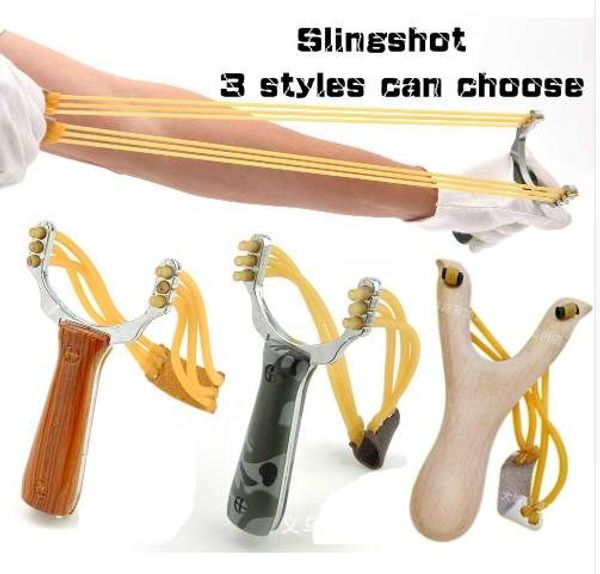 Güçlü Alüminyum Shot Sling Slingshot ve Gyh Dış Mekan Aksesuarları Alaşım Catapult Yay Avı Kamuflaj Avı Ahşap DKIMK