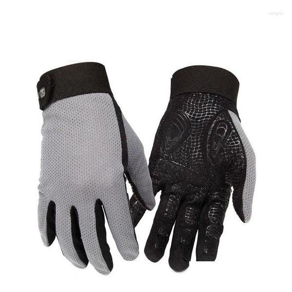 Luvas de ciclismo Toque Sn Outono Inverno Equitação Fl Dedos Longos Masculino Mountain Bike Equipamento de Motocicleta Esportes Esqui Gota Entrega Outdo Ottkn