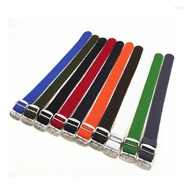 Cinturini per orologi Cinturino da polso colorato Cinturino intrecciato di ricambio Bracciale in tela di nylon intrecciato 14mm 16mm 18mm 20mm 22mm Accessori per cinturini