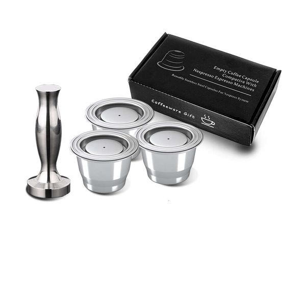 Cápsula Nespresso de aço inoxidável Acessórios de cafeteria de cafeteria de cafeteria reutilizáveis para barista