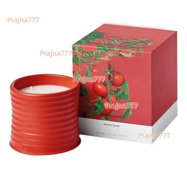 Vela de perfume de luxo com folhas de tomate 170g incese orégano beterraba vela perfumada de alta qualidade