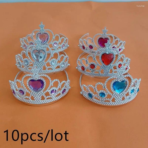 Saç aksesuarları 10pcs/ lot/ çocuk taç prenses kafa bandı küçük kız başlık giydirme mücevher sihirli hediye