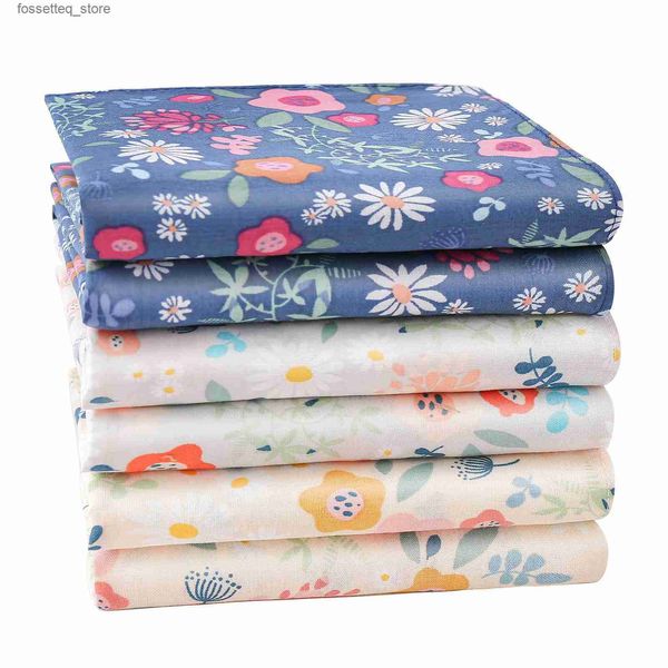 Fazzoletti 1 Set Donna Fazzoletto stampato Sciarpa di cotone per donna Fresco cartone animato Tasca Hankie Fazzoletti colorati per regalo festa di nozze L240322