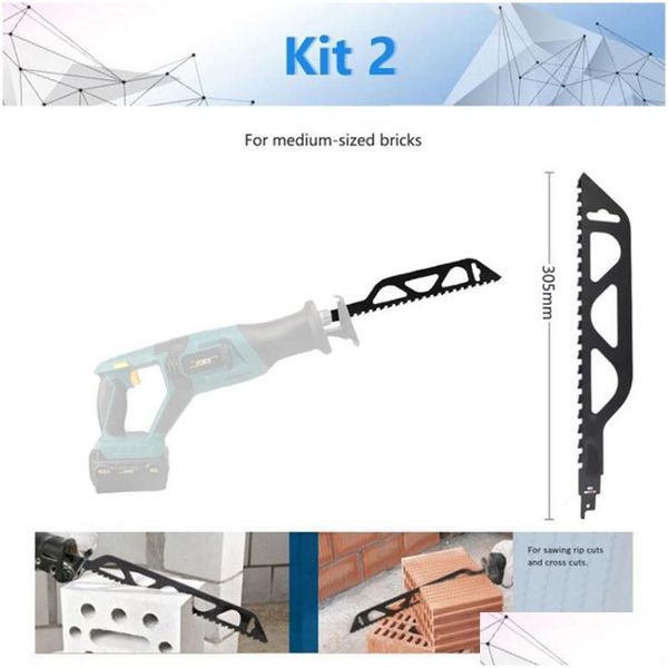 Andere Handwerkzeuge Säbelsägeblatt Schneiden von roten/grauen Ziegeln und Steinen für Säbelsägen Allzweckabbruch Mauerwerk Drop Delivery Otrm6