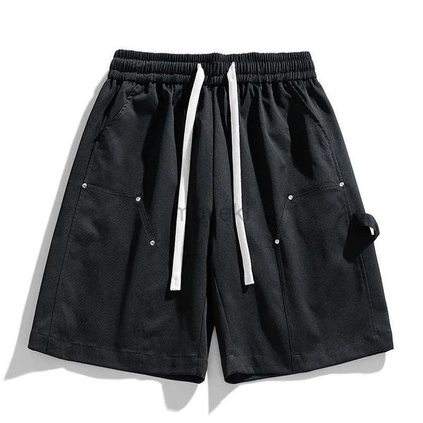 Pantaloncini da uomo Pantaloncini estivi Pantaloncini casual solidi da uomo Pantaloncini da uomo in cotone Pantaloncini da spiaggia di marca Pantaloncini da surf in cotone e lino Taglia asiatica S-3XL 24323