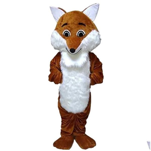 Maskottchen Kostüme Hohe Qualität Fox Cartoon Charakter Outfit Anzug Karneval Adts Größe Halloween Weihnachten Party Drop Lieferung Bekleidung Cosp Otydj