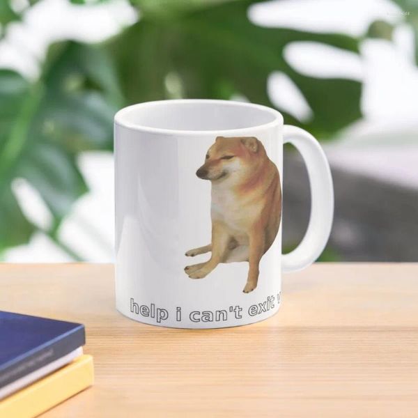 Tassen Help I Can't Exit Vim Kaffeetasse Ästhetische Tassen Keramik Mate für und Tee