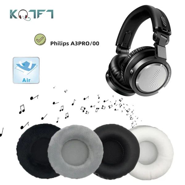 Acessórios kqtft 1 par de almofadas de substituição para philips a3pro a3pro/00 a3pro fone de ouvido earpads earmuff capa almofada copos