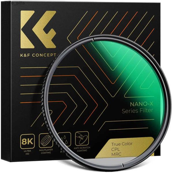 Filtros K F Concept 49-82mm Série Nano-X CPL filtro True Color Circular Polarizadores filtro Revestimento multicamadas de 28 camadas adequado para lentes de câmeraL2403