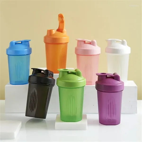 Wasserflaschen 400 ml Tragbarer Shaker Cup Sport Fitness Shake Proteinpulver Mischen Personalisiert