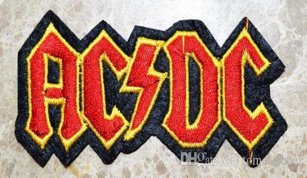 ACDC Punk Rock Heavy Metal Logo Müzik Iron Yamalarda Dikişli Yamalar Üzerinde Dikiş100 Garanti2062482