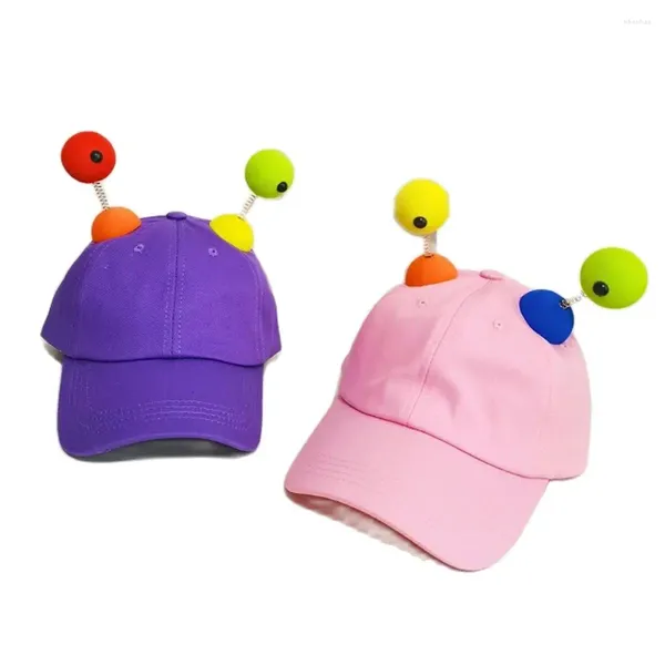 Ballkappen Doit Bonbonfarben Sommer Junge Mädchen Mütze Baseball Cartoon Frosch Kind Sonnenhüte Frühling Kinder Peaked Snapback Gorras