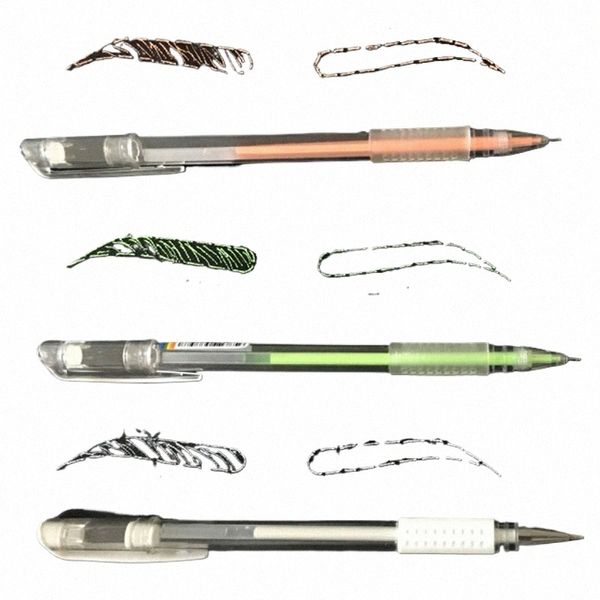 Microblading Supplies Weiß Augenbrauen Lippen Tattoo Marker Pen Tattoo Accories Marker Brow Pencil für Permanent Makeup PMU Tools c6pd #